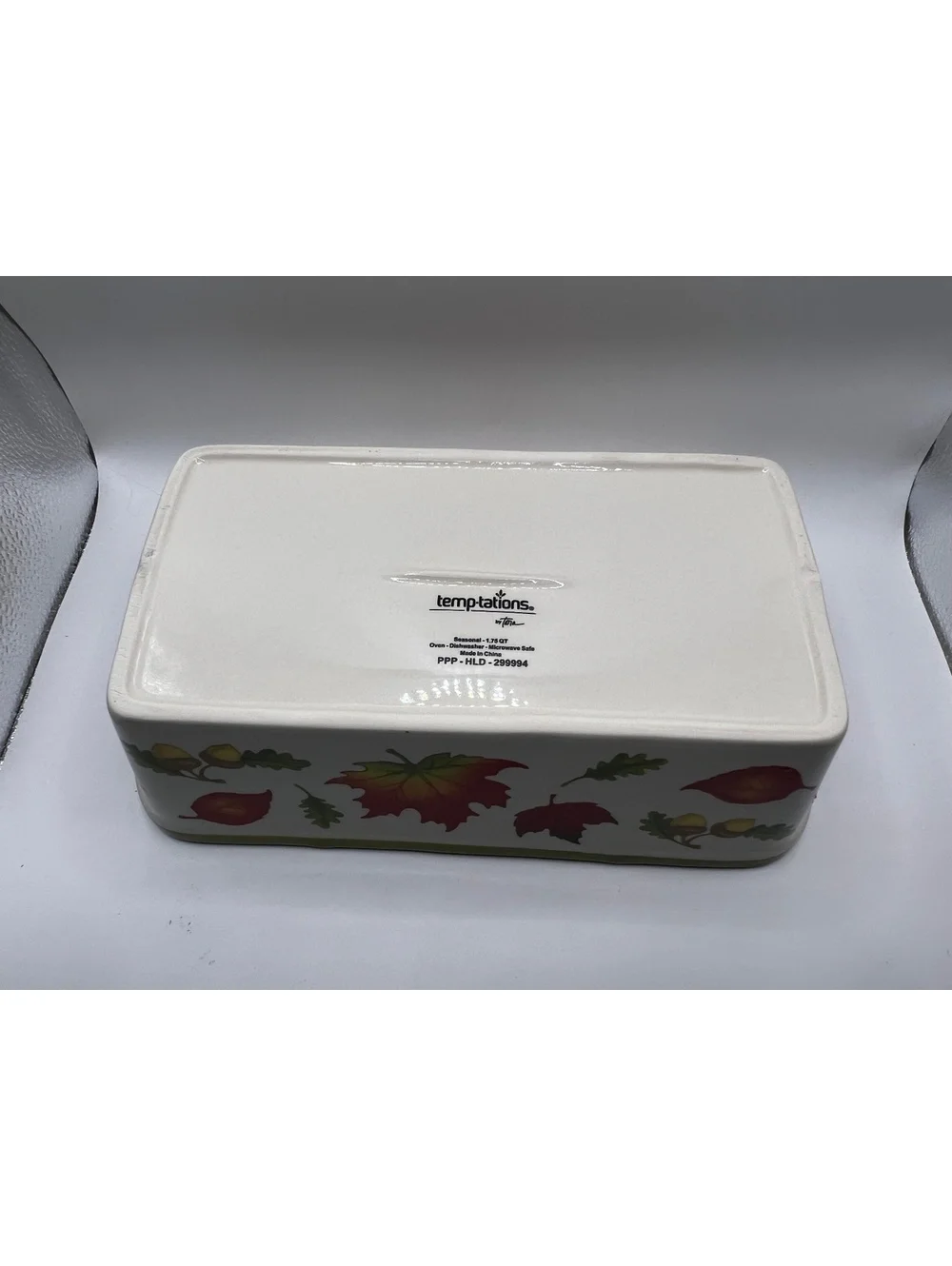 New Temp-Tations by Tara Fall Ceramic Bakeware Loaf Pan Cottagecore Bake Serve
